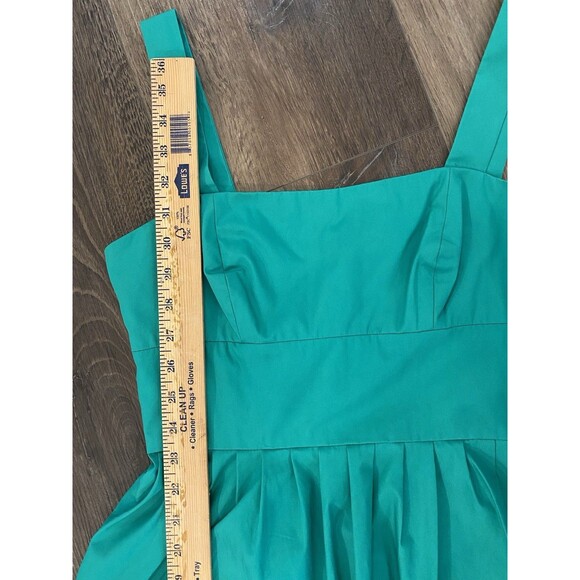 NWOT J Crew Vivid Clover Green A-Line Dress 100% Cotton Women’s Size 4 - Picture 6 of 7